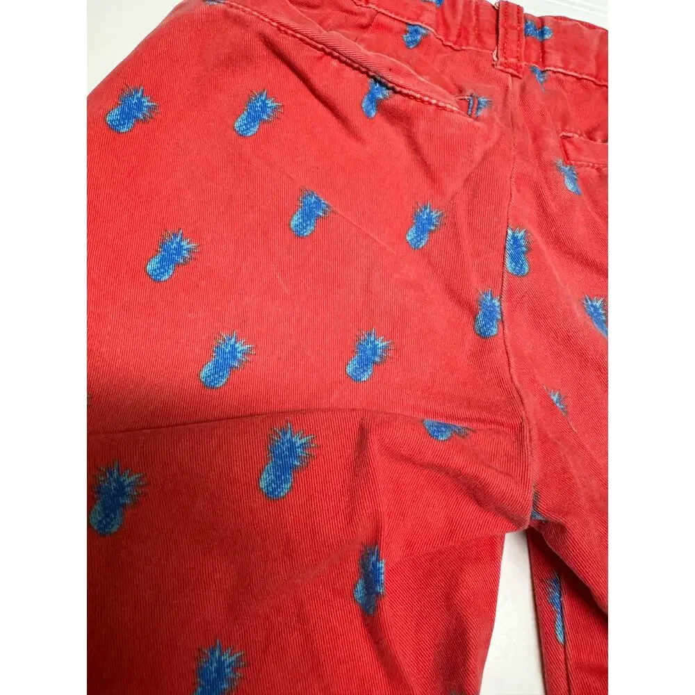 5/$35‎   The Children's Place Boys Shorts Sz 6 Red Blue Pineapples Faded Preppy